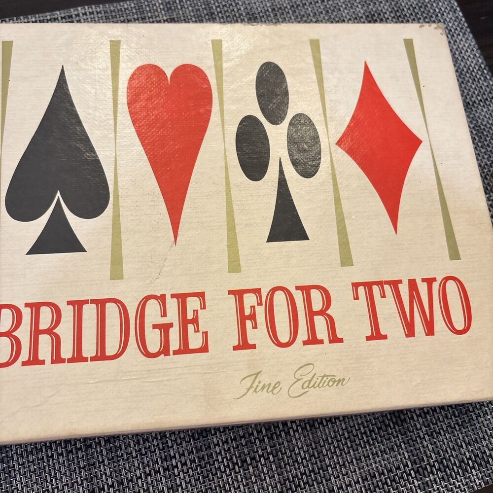 VTG Chas H. Goren Bridge For Two Milton Bradley Card Game Complete FINE Ed. 1964 - Picture 3 of 16